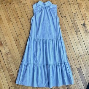 Who what wear blue seersucker striped maxi dress!